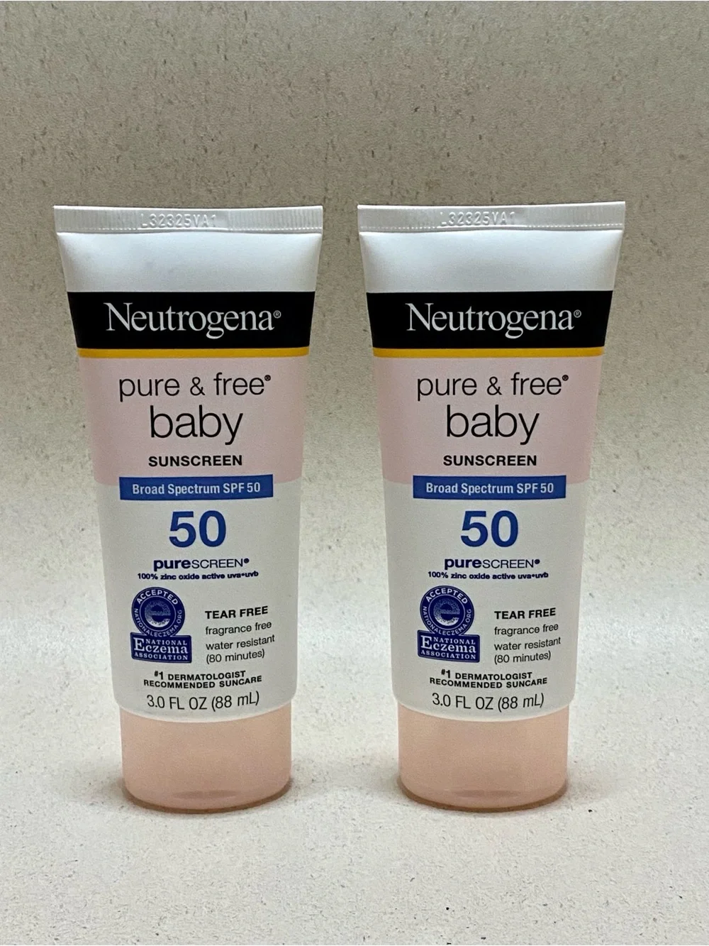 2x Neutrogena Pure & Free Baby Sunscreen SPF 50